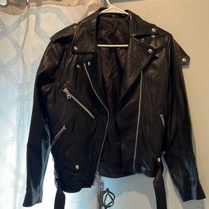 Womens leather jacket size Small